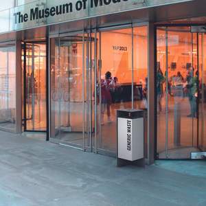 Contenedor de Basura Clasificado de Acero Inoxidable para Exteriores, 3 o 4 Compartimentos, Contenedor de Reciclaje Comercial para Áreas Públicas - Product Image 3