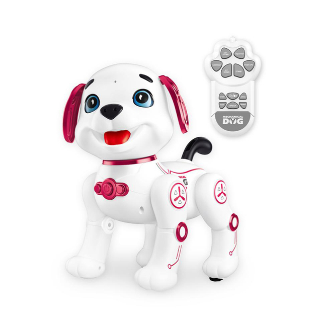 RC Remote Control Programmable Intelligent Mechanical Robot Dog Toy with Light Music
