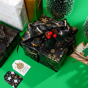 New Design Disposable Custom Holiday Gift <b>Wrapping</b> Art <b>Paper</b> 43*300 cm Roll <b>Birthday</b> Packaging - Product Image 3