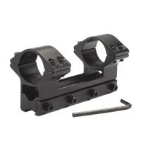Accessoires pour lunette de visée : Anneaux de montage circulaires intégrés de 100 mm de long et 30 mm de profil haut, adaptateur pour base de lunette de 11 mm, pour la chasse