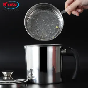 Top Selling Oil Cup Stainless Steel Cooking Grease Keeper Separator Storage Oil CanためKitchen