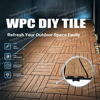 WPC Moderne Wasserdichte Terrassenfliesen Ineinandergreifende Verbundholzböden Umweltfreundlich Einfache Installation Outdoor-Park