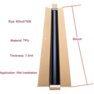 Pellicola avvolgente in vinile Ultra opaco nero <span class=keywords><strong>fantasia</strong></span> blu auto con materiale autorigenerante per animali domestici antigraffio per auto Roll TPU PPF - Product Image 2