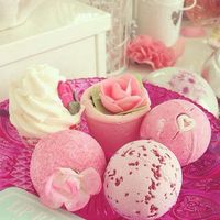 Bombes de bain de luxe personnalisées en emballage individuel, bombes de bain à la rose pour spa