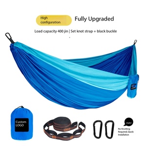 <span class=keywords><strong>Hamac</strong></span> Bicolore en Polyamide pour Camping en Plein Air, Capacité de Charge 200 kg, Idéal pour une Utilisation Individuelle ou en Couple, Meilleure Vente Transfrontalière - Product Image 2