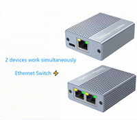 Nouvel arrivage : Répartiteur Ethernet Gigabit 1000 Mbps 1 vers 2 avec connecteur RJ45 et commutateur réseau