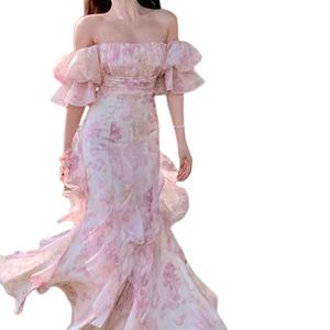 Nuevo Producto de Moda Popular, Vestido de Noche Personalizado con Estampado Floral, Vestido Casual para Mujer - Product Image 3