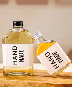 Nuevo 250ml botella <span class=keywords><strong>de</strong></span> vidrio café bebida jugo helado leche té transparente corona tapa sello pulido Tequila champán 500ml capacidad - Product Image 2