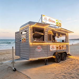 Oem <b>Trailer</b> Export Standard <b>Mobile</b> <b>Catering</b> Custom Size Stainless Steel Concession Food Truck With Full Kitchen - Product Image 1