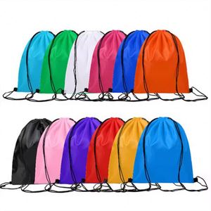 Heavy Duty Custom Logo Color Waterproof Polyester Bags Sports Shoe Gym Sack Durable <b>Drawstring</b> <b>Backpack</b> for Travel - Product Image 2