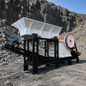 Concasseur <span class=keywords><strong>à</strong></span> mâchoires mobile de 40 tonnes avec protection contre les surcharges, réglage hydraulique, diesel-électrique, pour l'extraction de roches dures, concasseur de pierres - Product Image 1