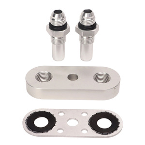 Placa adaptadora del enfriador de transmisión para 6L80E 6L90E 8L90E con accesorios 6AN de aleación de aluminio - Product Image 1