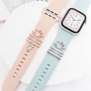 Breloques en métal <span class=keywords><strong>pour</strong></span> <span class=keywords><strong>bracelet</strong></span> <span class=keywords><strong>Apple</strong></span> <span class=keywords><strong>Watch</strong></span>, ornements en diamant, <span class=keywords><strong>bracelet</strong></span> de montre, clous décoratifs <span class=keywords><strong>pour</strong></span> <span class=keywords><strong>bracelet</strong></span> Iwatch - Product Image 6