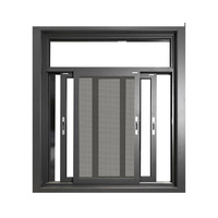 Ventanas Corredizas de Aluminio con Doble Acristalamiento Insonorizadas de Diseño Moderno con Mosquitera