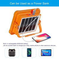 Portable extérieur lampe à LED USB énergie solaire Rechargeable projecteur ABS corps étanche IP66 téléphone portable urgences ROHS
