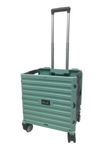 Opvouwbare Pp Abs Plastic Trolley Bagage Met 4 Wielen Draagbare Winkelwagen Grote Ruimte Koffer - Product Image 3