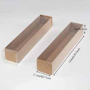 Boîtes d'emballage en papier pour desserts de boulangerie, taille et couleur personnalisables, couvercle transparent pour truffes au chocolat, macarons, fraises - Product Image 4