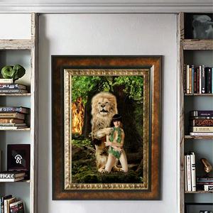 Dipinto nudo orientale pittura artistica per la casa ritratto creativo olio stampa con cornice artigianato decorativo pittura in pietra Artwork - Product Image 3