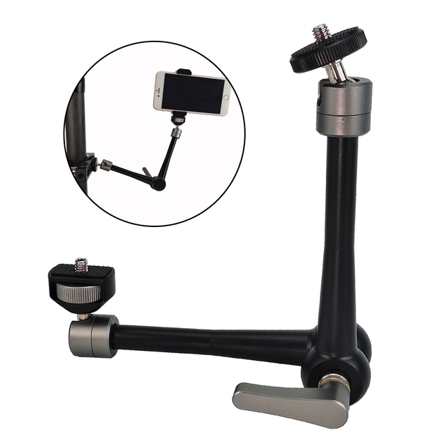 Aluminum Alloy Camera Accessories 11 Inches Adjustable Friction Power Articulating Magic Arm