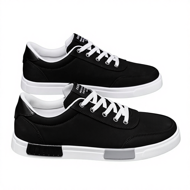 WITHCOCO Canvas Men's Lace-Up Shoes Spring Breathable Casual Korean Style Low-top Sneakers Trendy Versatile Flat Rubber Outsole