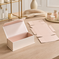 Ensemble de boîtes cosmétiques pliables en carton rigide pour l'emballage de salons de beauté et l'affichage en boutique