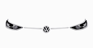Kit 3 pièces éclatant. Pièces d'<span class=keywords><strong>origine</strong></span> <span class=keywords><strong>Volkswagen</strong></span> authentiques. Numéro de modèle : ZVN959002 / 10D941653 / 10D941654. Compatible avec <span class=keywords><strong>Volkswagen</strong></span> - Product Image 2