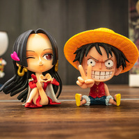 Figura de Juguete de PVC de Chibi para Luffy, Zoro, Sanji, Nami, Boa Hancock, Versión Q, Regalo Decorativo