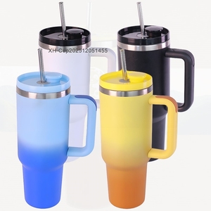 Gobelet/Mug/Tumbler isotherme en acier inoxydable de qualité supérieure avec couvercle magnétique Ax* breveté et <span class=keywords><strong>paille</strong></span> rétractable automatique *hn-Premium pour cadeau de Noël - Product Image 1
