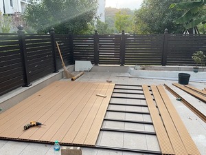 Tarima <span class=keywords><strong>para</strong></span> <span class=keywords><strong>Terraza</strong></span> de Jardín EX-01, Tarima de Madera Plástica Compuesta (WPC), <span class=keywords><strong>Suelo</strong></span> de Madera Compuesta <span class=keywords><strong>para</strong></span> Exteriores - Product Image 2