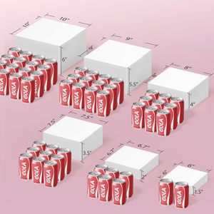 Riser professionale in acrilico nero Set cubo cibo Dessert espositore organizzatore per matrimonio/panetteria con Base antiscivolo - Product Image 3