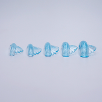 Nouveautés : 5 paires de tampons de rehaussement de cils en silicone sans colle, couleurs rose et bleu pailleté, pour permanente de cils