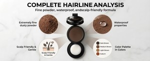 Mini Poudre de Remplissage pour la Ligne des <span class=keywords><strong>Cheveux</strong></span>, Format Voyage, Design Compact, Très Demandée, Meilleure Vente, Article de Soins Personnels <span class=keywords><strong>et</strong></span> Maquillage - Product Image 4