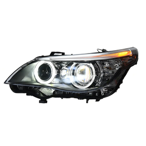 JY pour BMW Série 5 E60 Blocs optiques 2003-2010 Nouveaux <span class=keywords><strong>Angel</strong></span> Eye LED 12V 6000K DRL Feux de croisement Stock local - Product Image 2