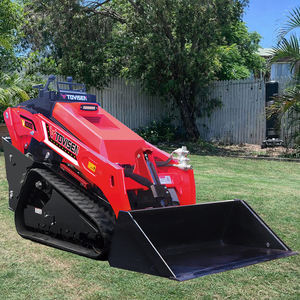 Minicargadora Tovisen V1000 con Motor Diésel Kubota, Cargadora de Orugas Pequeña con Alto Flujo Hidráulico para Jardinería - Product Image 1