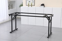 Table pliante moderne réglable Suoteng pour banquets, hôtels et chaises, structure de table pliante en métal pour mariages