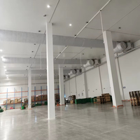 Chambre froide industrielle commerciale de grande taille, stockage frigorifique sur mesure avec unité de réfrigération à compresseur à vis à économie d'énergie 0 ° C à -25 ° C