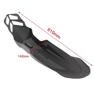 Guardabarros Delantero para Motocicleta Zuqing FG101 Negro, Pieza de Modificación Universal para Kawasaki Suzuki - Product Image 2