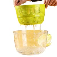 Essoreuse à salade manuelle multifonctionnelle pour la maison et la cuisine, laveuse et sécheuse de fruits et légumes, compatible lave-vaisselle