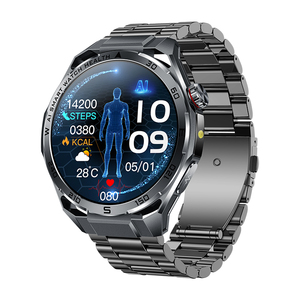 Reloj Inteligente Deportivo de Acero Inoxidable ET474 IP68 Resistente al Agua con Linterna, ECG, Monitor de Frecuencia Cardíaca y Presión Arterial - Product Image 1
