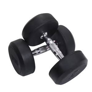 Julyfit Bán Buôn Tùy Chỉnh Đầu Tròn Cao Su Quả Tạ Cho Phòng Tập Thể Dục Sức Mạnh Nhà Đào Tạo Trọng Lượng Quả Tạ Cho Người Lớn - Product Image 2