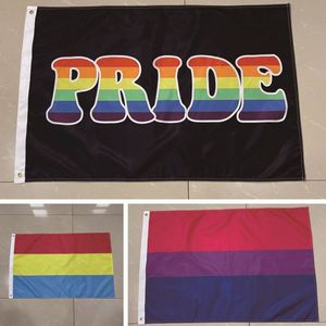 ธงสีรุ้ง LGBT เลสเบี้ยน ไบเซ็กชวล เกย์ สำหรับงานพาเหรด ขนาด 3x5 ฟุต ผลิตจากโพลีเอสเตอร์ 100D ขายส่ง - Product Image 2