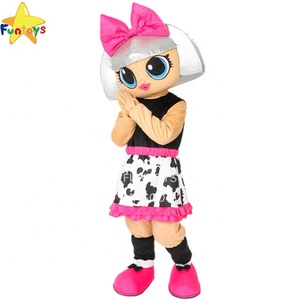 Costume de mascotte Funtoys Lo.L pour fille, diva, poupée, costume de dessin animé personnalisé déguisement Halloween Traje pour adulte - Product Image 1