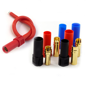 고전류 아마스 6mm Xt150 M F 커넥터 레드 블랙 블루 남성 여성용 Ev Xt150-m Xt150-f Xt 150 바나나 플러그 RC 리포 배터리용 - Product Image 2