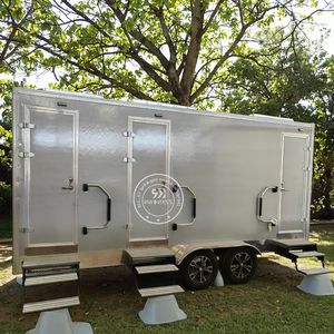 Camping Portable Luxury Toilet Trailer ADA Compatible Eco-Friendly Mobile <b>Shower</b> Restroom for Apartment Use - Product Image 2