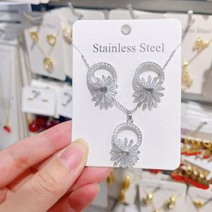 Jewellery Sets for Women Gift and Set Neckless Or <b>Earings</b> <b>Top</b>-rated Best Seller High Shine Polished Eco-friendly Plating - Product Image 1