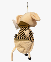 Nouveau design Sac en tissu peluche PP coton en forme de souris avec capuche rayée, sac mignon pour bonbons et chocolats