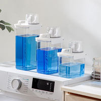 Bouteille distributrice de savon liquide à grande capacité avec couvercle