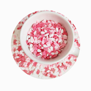 Nouveauté 2024 : Perles en <span class=keywords><strong>argile</strong></span> polymère de couleur <span class=keywords><strong>rose</strong></span>, tranches de pétale en <span class=keywords><strong>argile</strong></span> polymère pour remplissage de slime DIY - Product Image 3