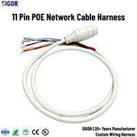 Câble LAN POE 11 conducteurs en PVC personnalisé OEM IP67 pour systèmes de caméras IP d'ordinateurs et d'appareils électroménagers