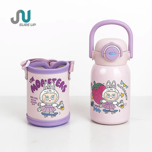 กระติกน้ำสุญญากาศสแตนเลสสองชั้น SURE up ขนาด 550 มล. พร้อมหูจับ เก็บความร้อนได้นาน 12-24 ชั่วโมง เหมาะสำหรับทุกโอกาส - Product Image 3